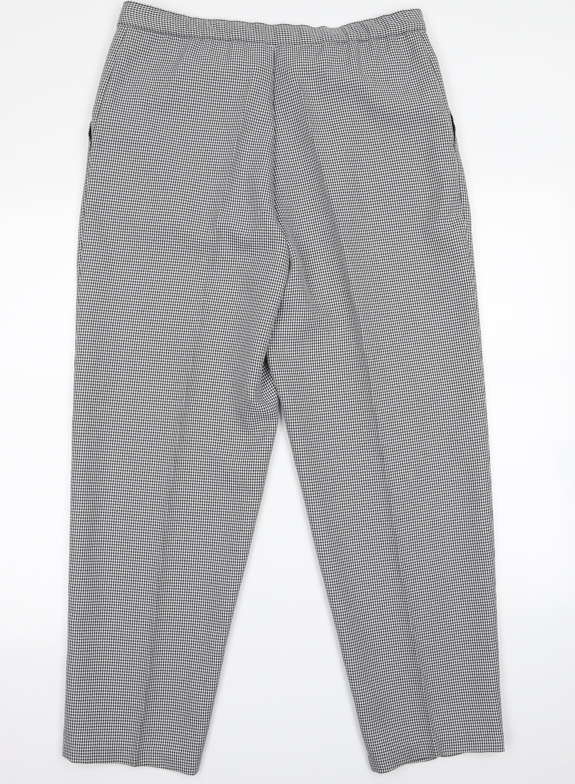 Womens UK Size 16 Preworn Regular Fit  White Trousers