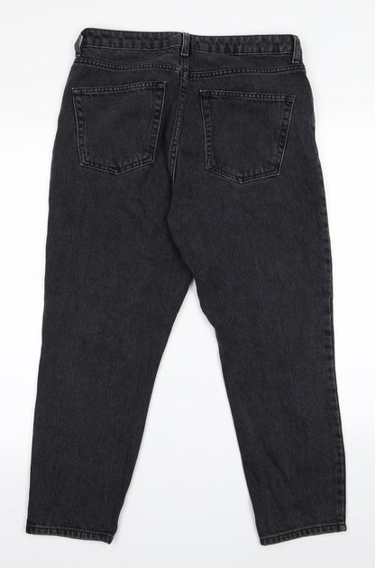 Topshop Womens Grey   Tapered Jeans Size 10 L20.5 in