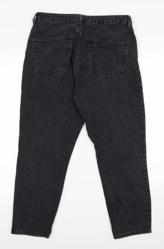 Topshop Womens Grey   Tapered Jeans Size 10 L20.5 in