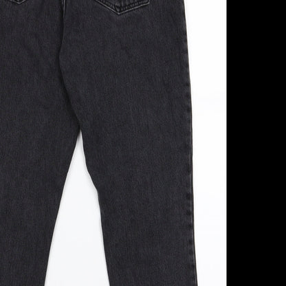 Topshop Womens Grey   Tapered Jeans Size 10 L20.5 in
