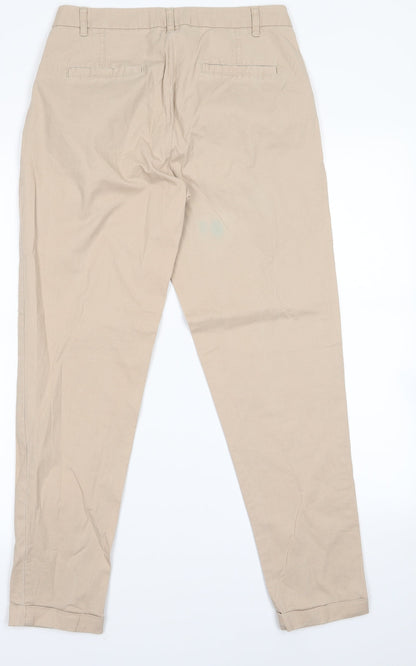 Womens UK Size 8 Atmosphere Regular Fit Rain Trousers Beige Trousers