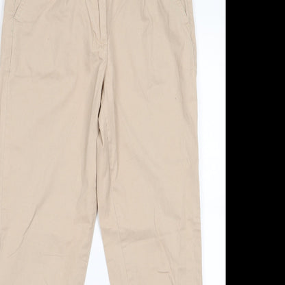 Womens UK Size 8 Atmosphere Regular Fit Rain Trousers Beige Trousers