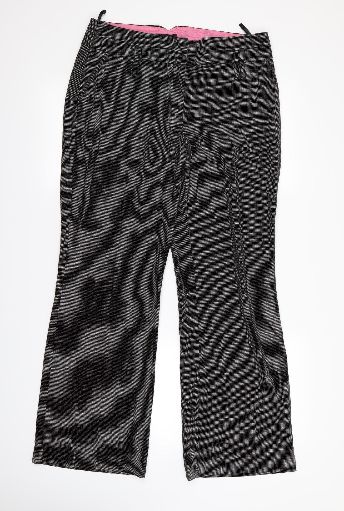 Womens UK Size 14 NEXT Regular Fit Rain Trousers Black Trousers
