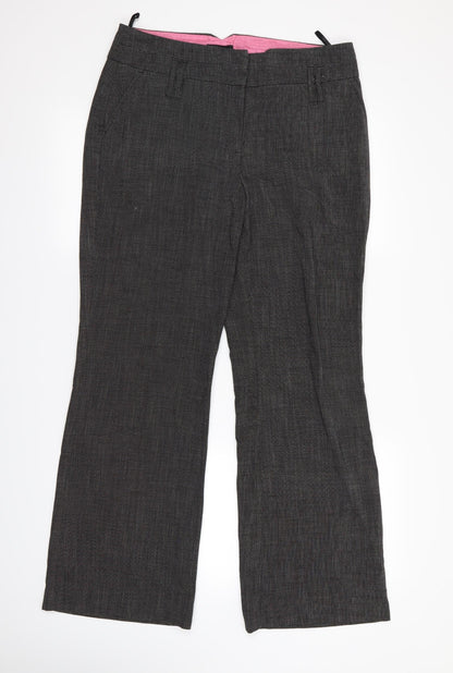 Womens UK Size 14 NEXT Regular Fit Rain Trousers Black Trousers