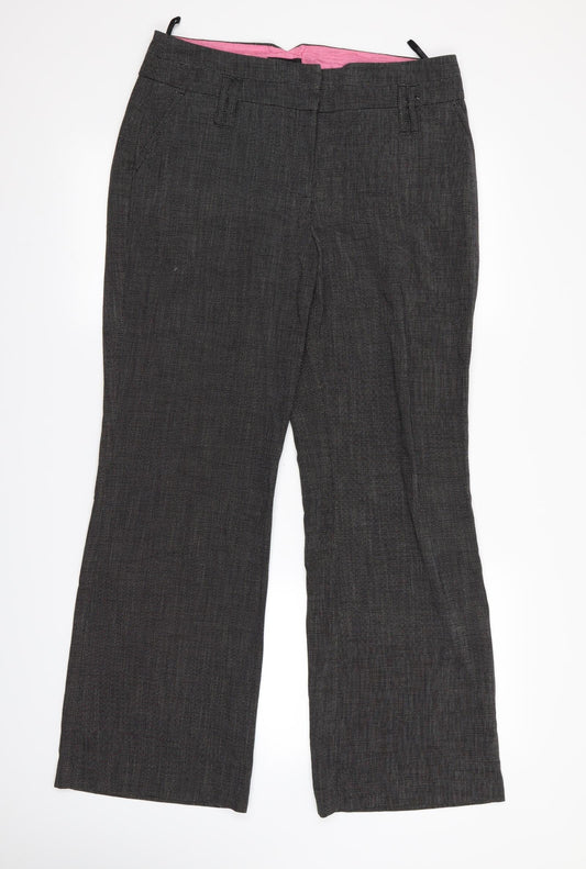 Womens UK Size 14 NEXT Regular Fit Rain Trousers Black Trousers