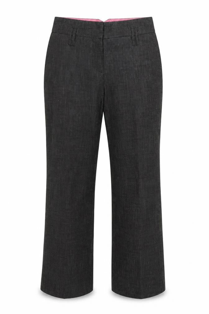 Next Womens Black Paisley  Rain Trousers Trousers Size 14 L26 in