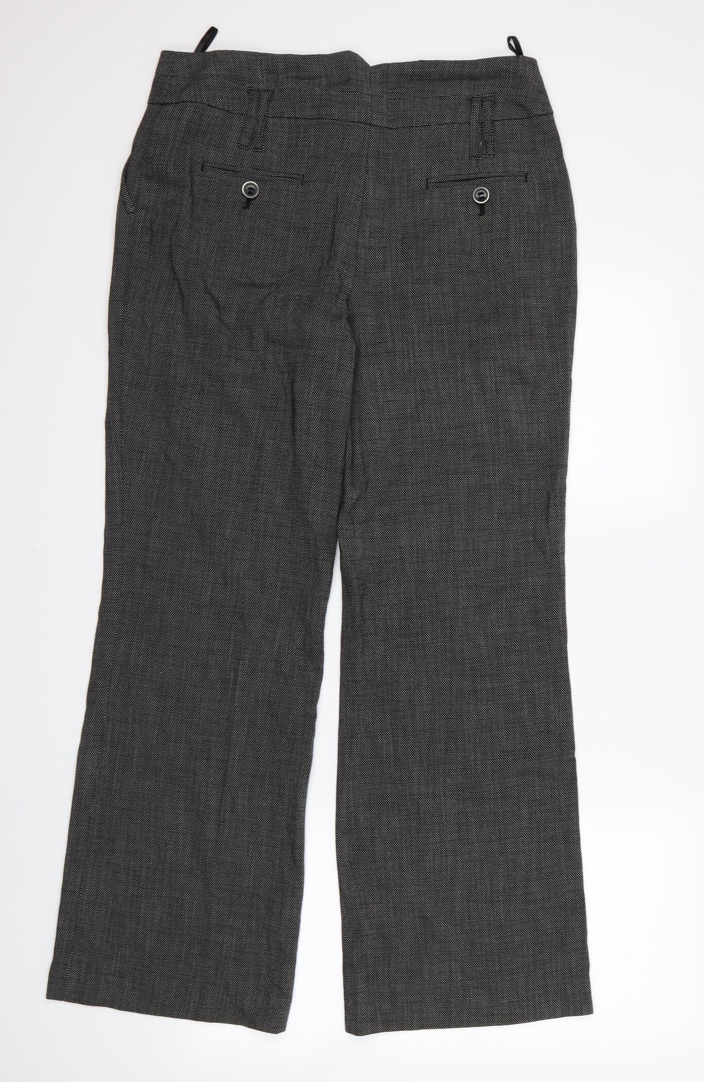 Womens UK Size 14 NEXT Regular Fit Rain Trousers Black Trousers