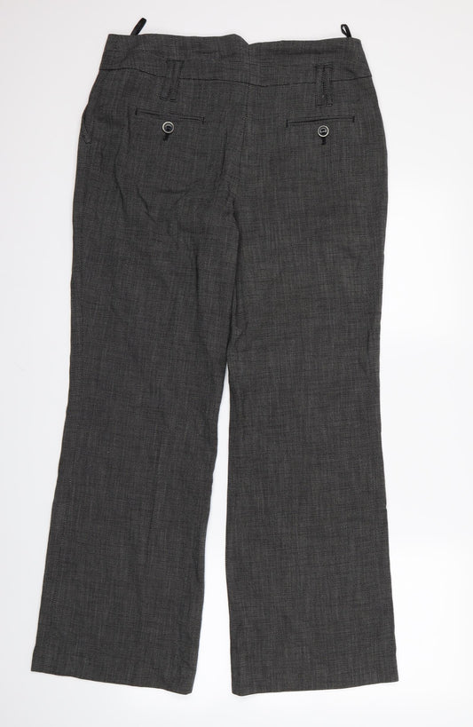 Womens UK Size 14 NEXT Regular Fit Rain Trousers Black Trousers