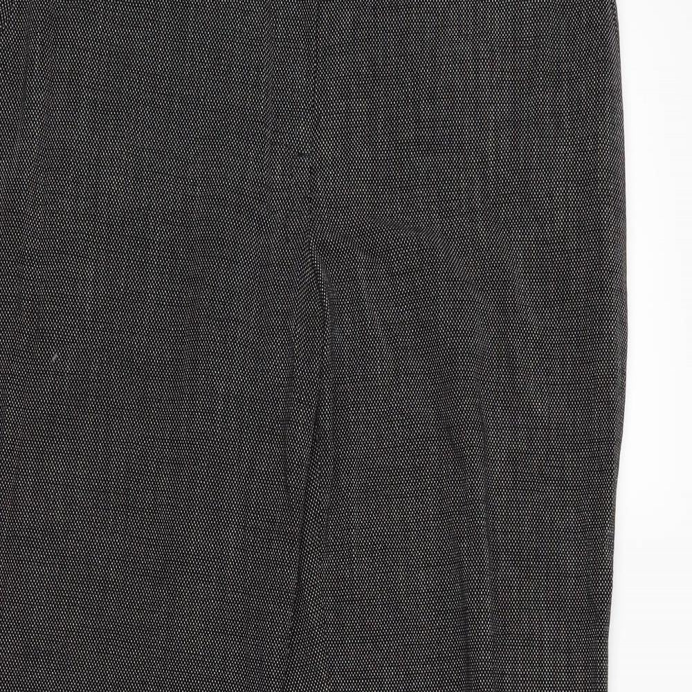 Womens UK Size 14 NEXT Regular Fit Rain Trousers Black Trousers