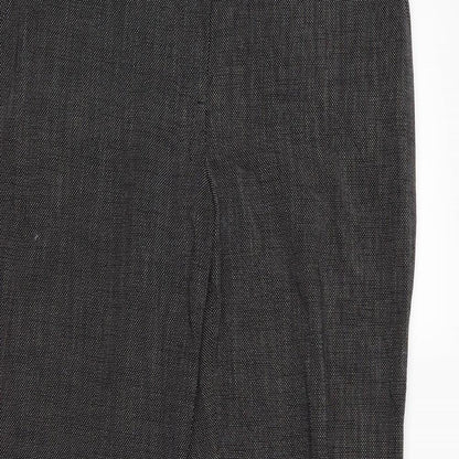 Womens UK Size 14 NEXT Regular Fit Rain Trousers Black Trousers