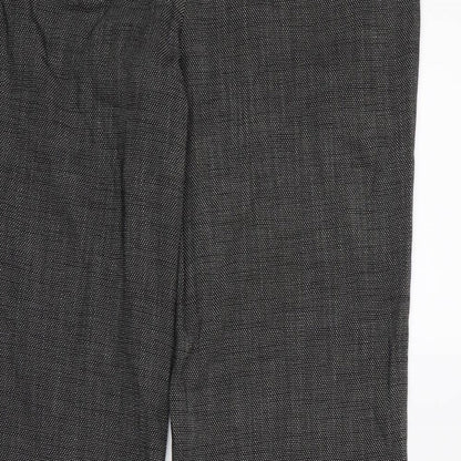 Womens UK Size 14 NEXT Regular Fit Rain Trousers Black Trousers