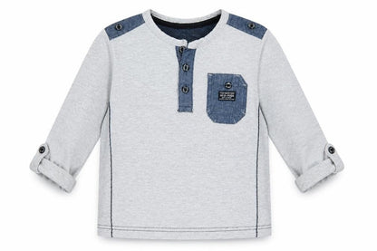 Rebel Boys Grey   Basic T-Shirt Size 3-4 Years