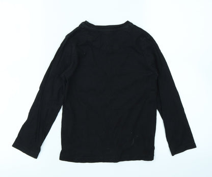 Bluezoo Boys Black   Basic T-Shirt Size 5-6 Years