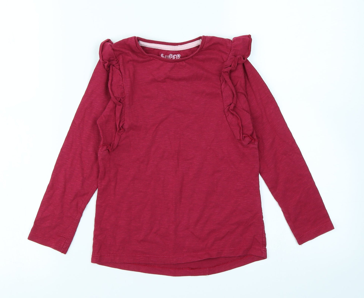F&F Kids Girls Purple   Basic T-Shirt Size 5-6 Years