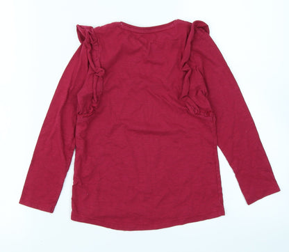 F&F Kids Girls Purple   Basic T-Shirt Size 5-6 Years