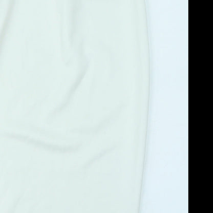 Boohoo Womens White   A-Line Skirt Size 10