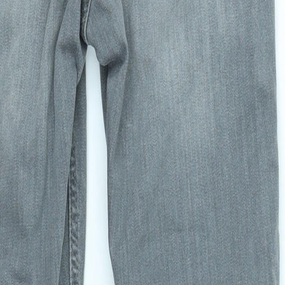&Denim Womens Grey  Denim Skinny Jeans Size 10 L25 in