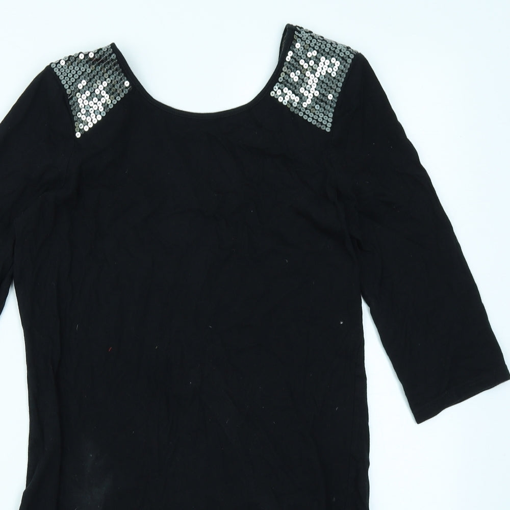 Dorothy Perkins Womens Black   Bodycon  Size 10