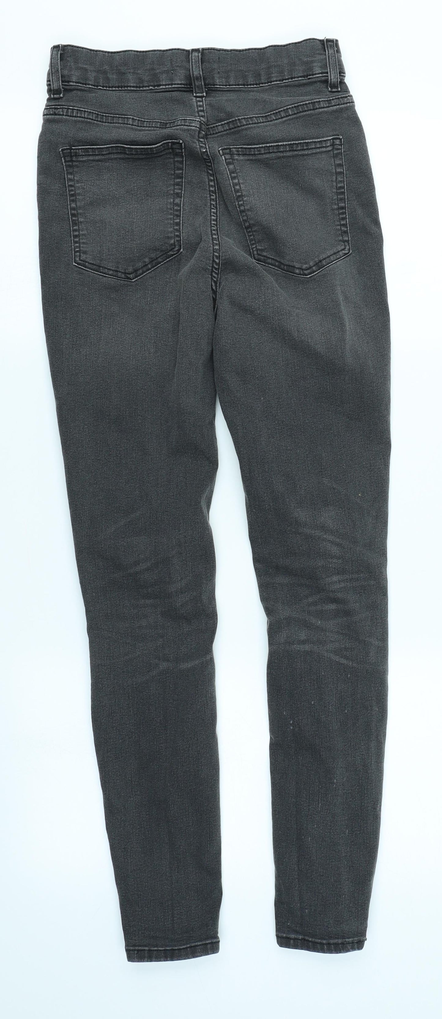 Womens UK Size 10 H&M Regular Fit Skinny Grey Jeans