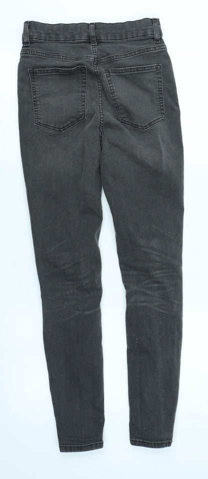 Womens UK Size 10 H&M Regular Fit Skinny Grey Jeans