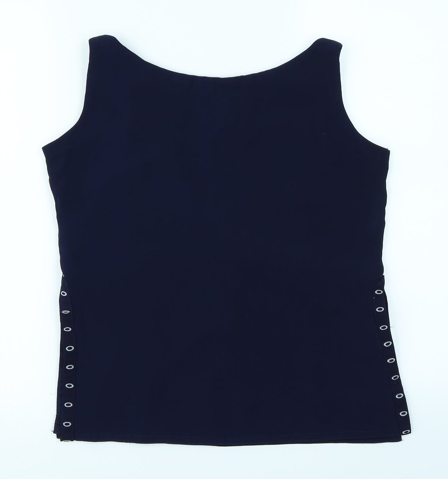 Womens UK Size S Preworn Blue Basic Blouse