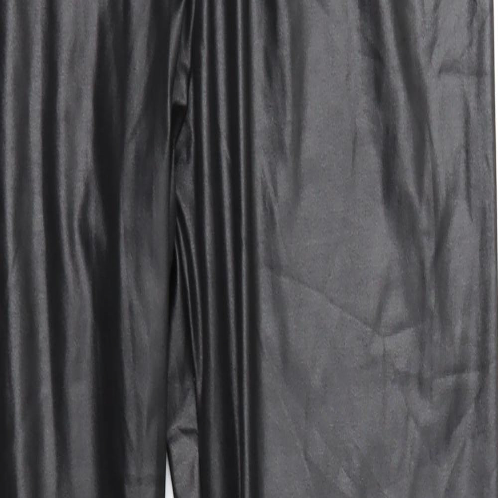 Womens UK Size 12 Boohoo Regular Fit  Black Trousers
