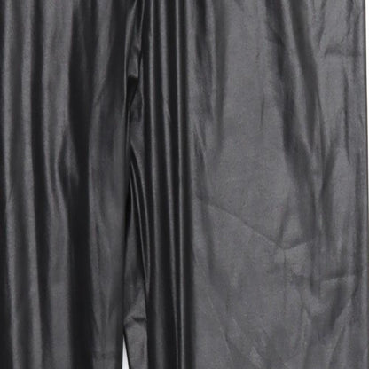 Womens UK Size 12 Boohoo Regular Fit  Black Trousers