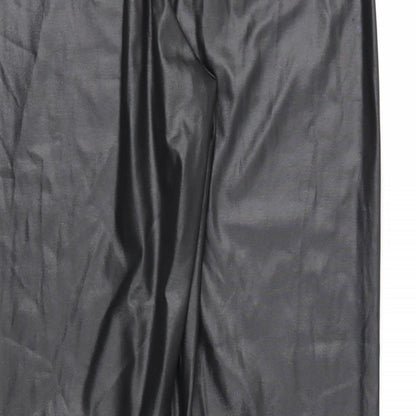 Womens UK Size 12 Boohoo Regular Fit  Black Trousers
