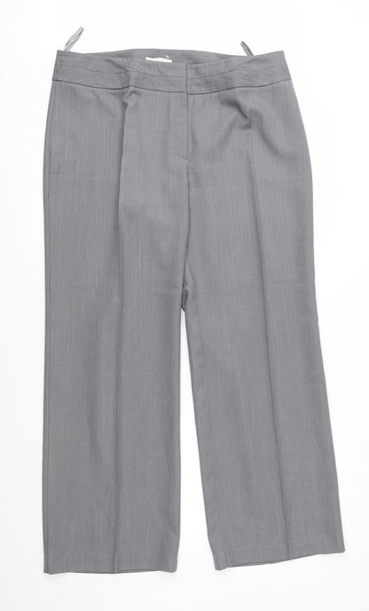 Womens UK Size 16 Marks and Spencer Regular Fit  Grey Trousers