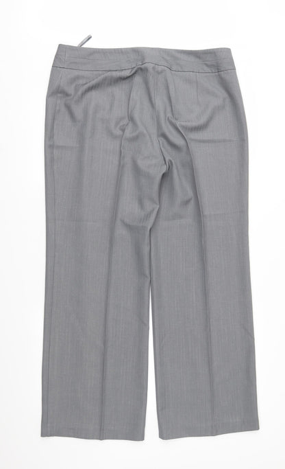 Womens UK Size 16 Marks and Spencer Regular Fit  Grey Trousers