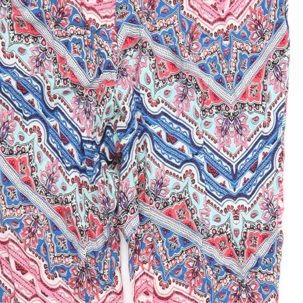 George Womens Multicoloured Geometric  Trousers  Size 12 L27 in