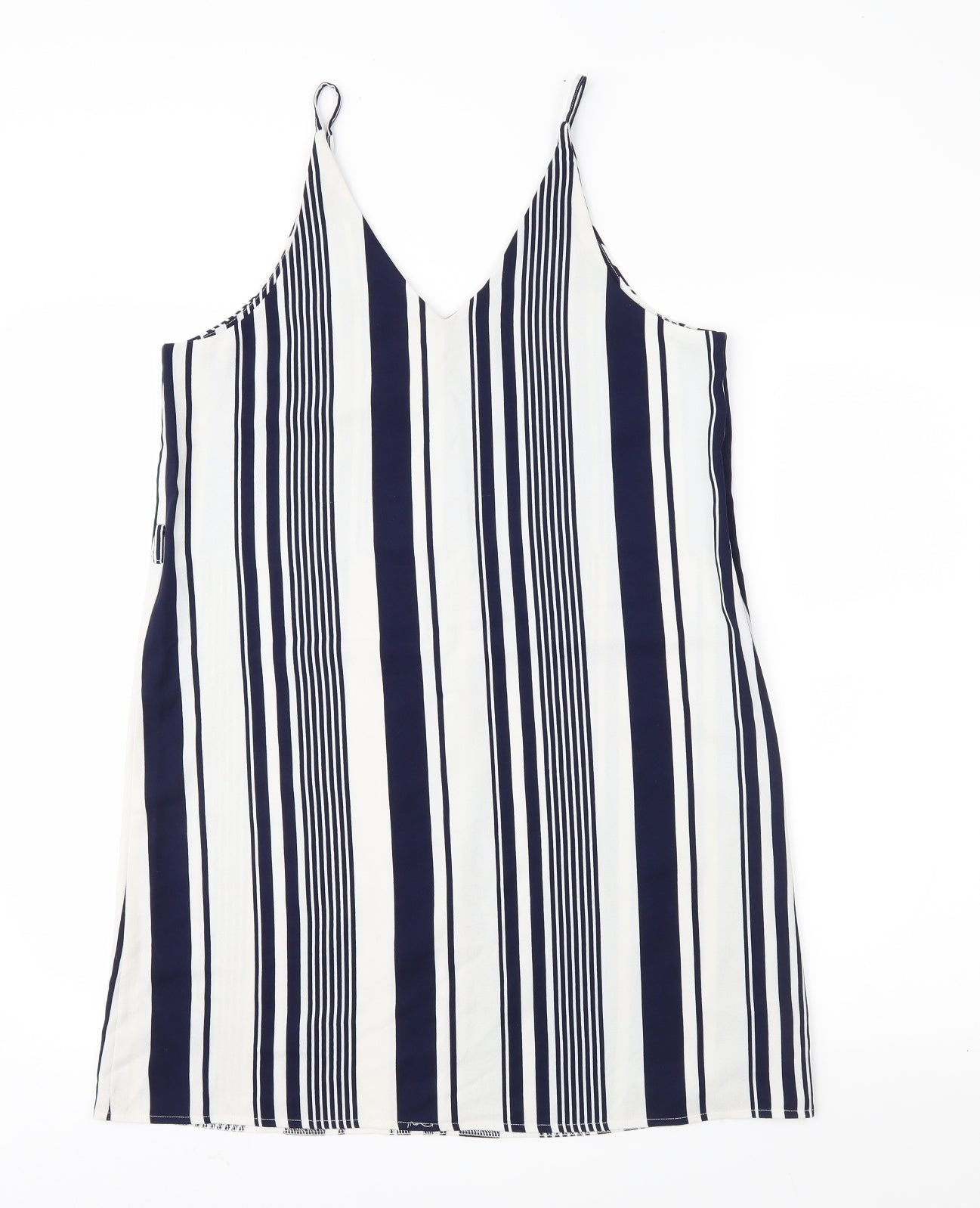 AX Paris Womens Blue Striped  Slip Dress  Size 12