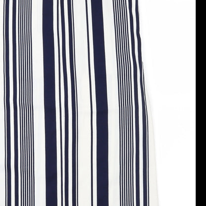 AX Paris Womens Blue Striped  Slip Dress  Size 12