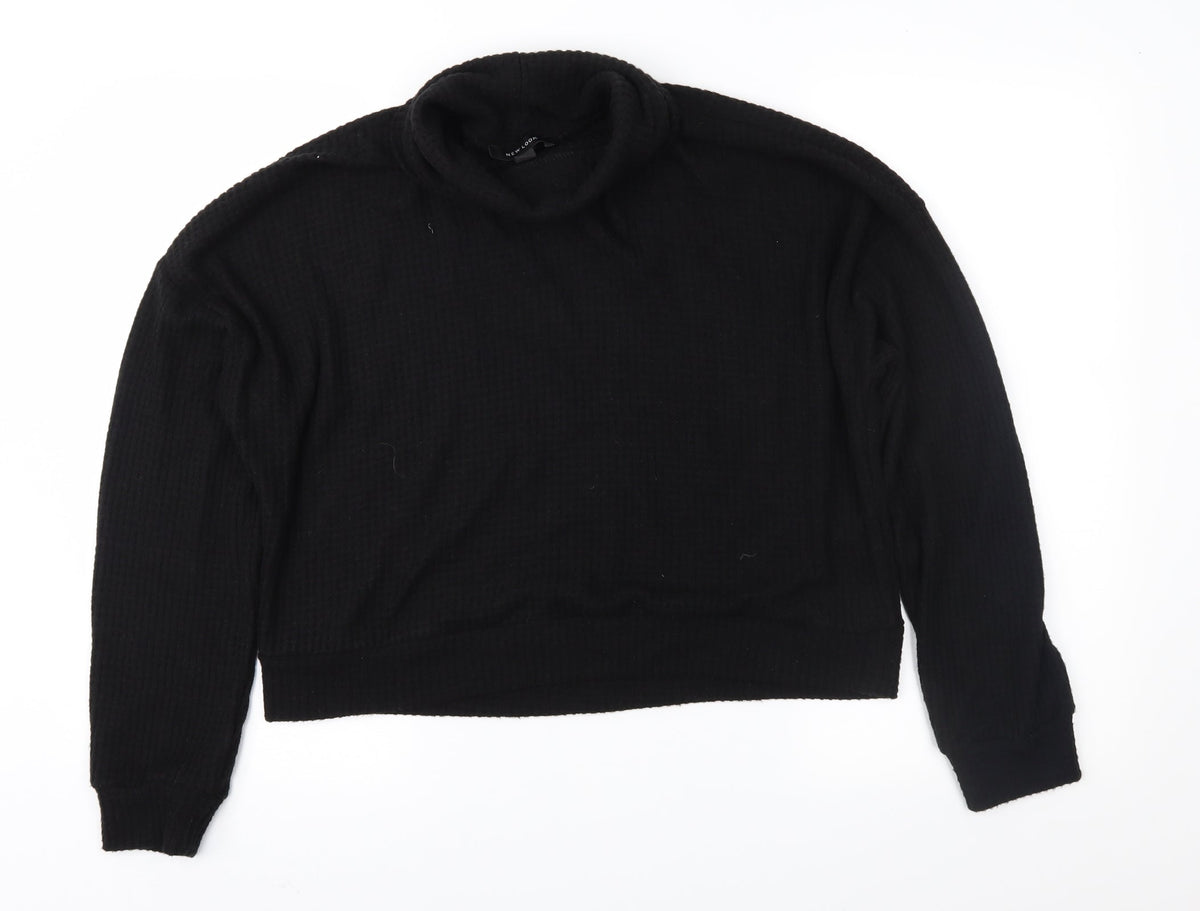 New Look Womens Black   Pullover Jumper Size L