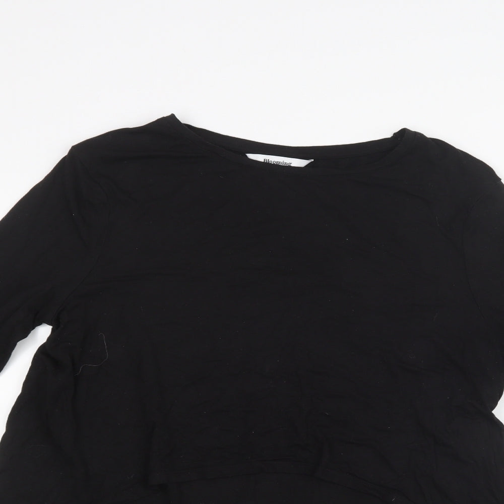 Womens UK Size L Blooming Marvellous Black Basic T-Shirt