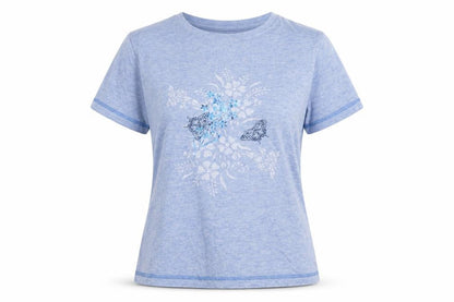 Secret Possessions Womens Blue Geometric  Top Pyjama Top Size 8