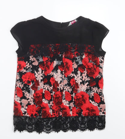 Womens UK Size 6 Dorothy Perkins Red Basic Blouse