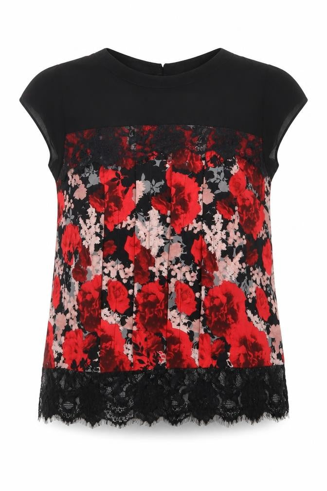 Womens UK Size 6 Dorothy Perkins Red Basic Blouse