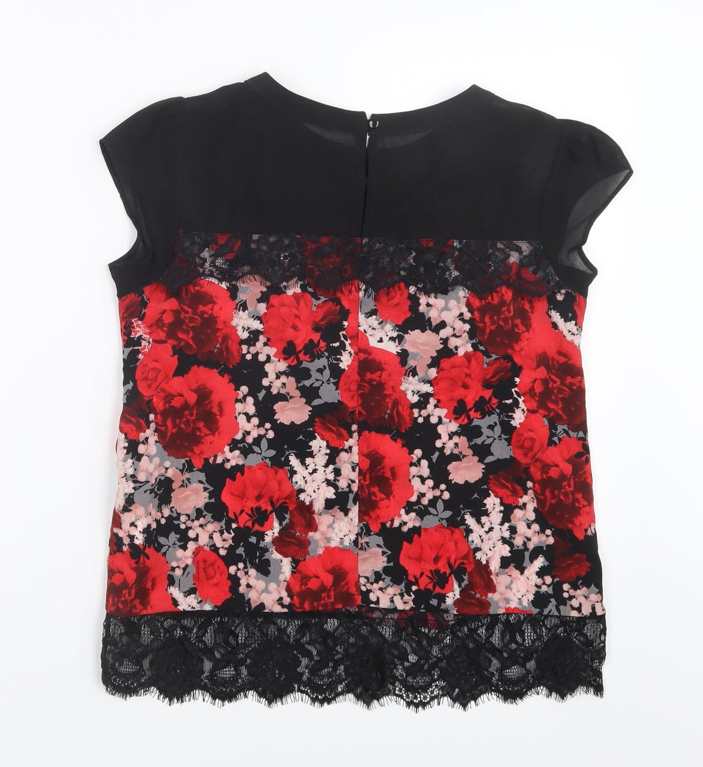 Womens UK Size 6 Dorothy Perkins Red Basic Blouse
