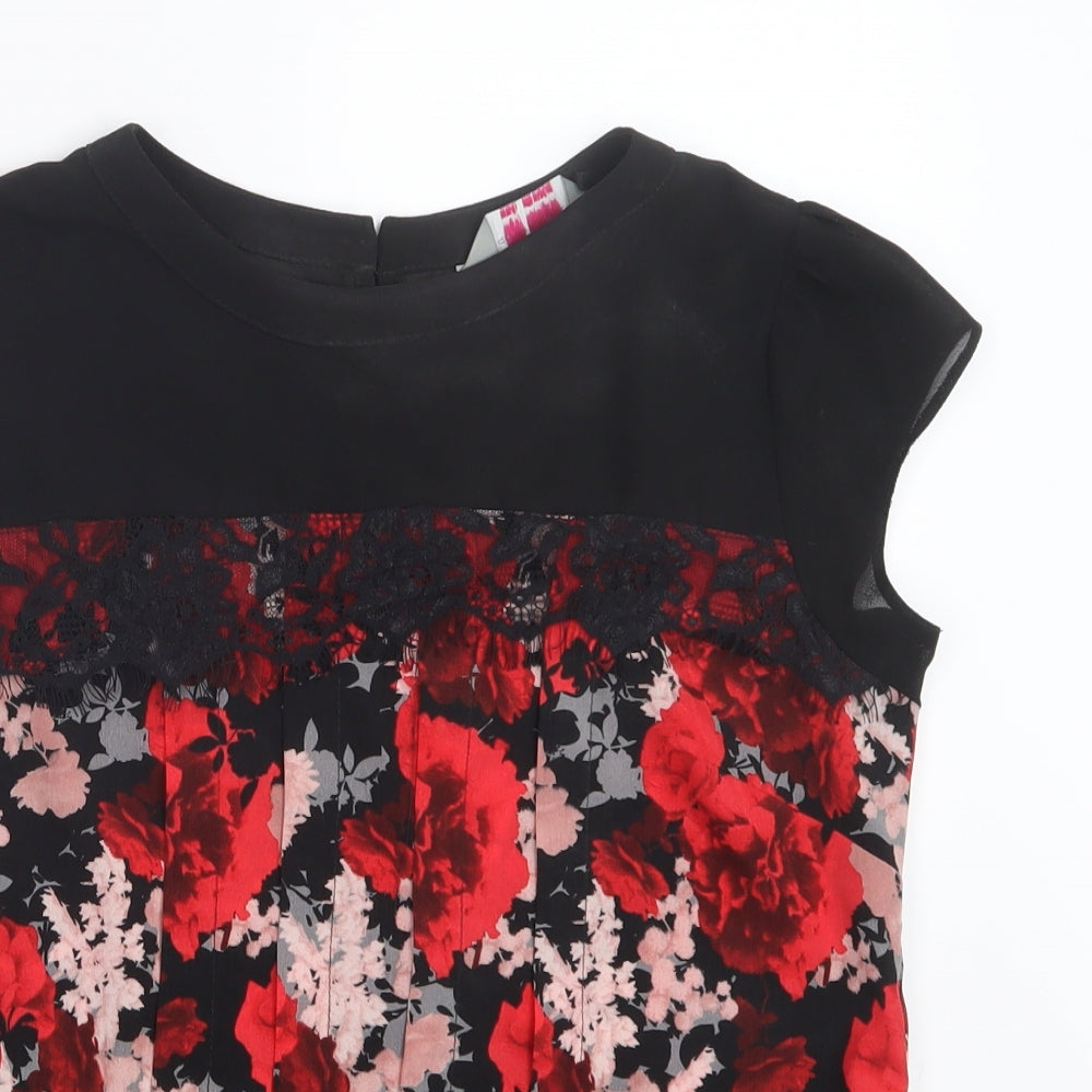 Womens UK Size 6 Dorothy Perkins Red Basic Blouse