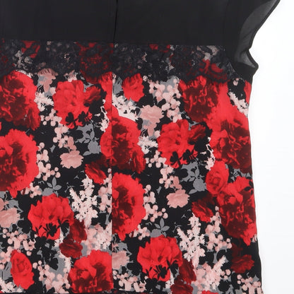 Womens UK Size 6 Dorothy Perkins Red Basic Blouse