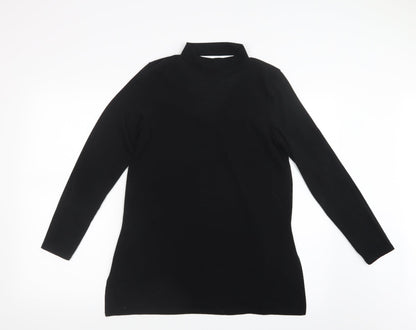 Womens UK Size 12 River Island Black Basic T-Shirt