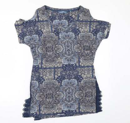 Womens UK Size 6 NEXT Blue Basic T-Shirt