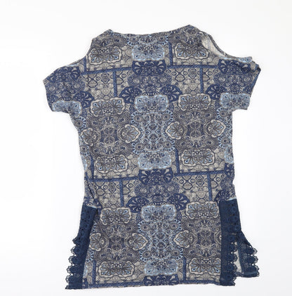 Womens UK Size 6 NEXT Blue Basic T-Shirt