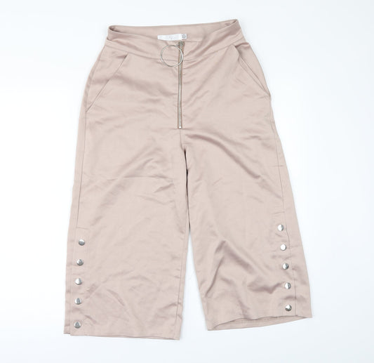 Missguided Womens Beige   Culotte Shorts Size 8