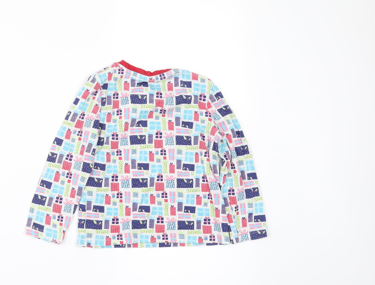Mini Club Girls White Geometric  Basic T-Shirt Size 2-3 Years