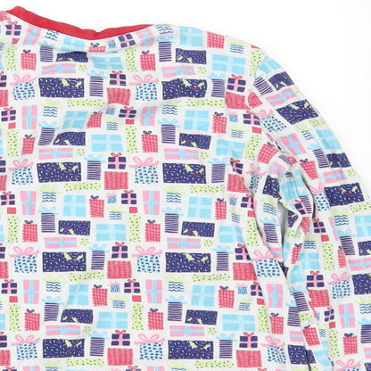 Mini Club Girls White Geometric  Basic T-Shirt Size 2-3 Years