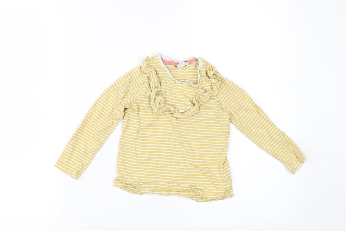 Additional front view of Mini Club girls’ yellow striped basic, size 2-3, years