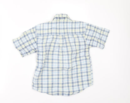 Mackays Boys Black Check  Basic Button-Up Size 6-7 Years