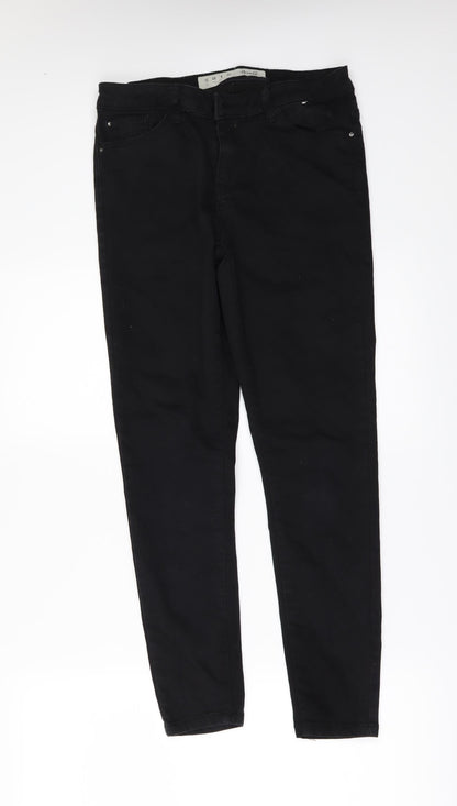 Denim & Co. Womens Black  Denim Skinny Jeans Size 12 L27 in